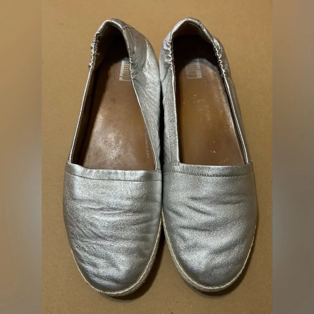 Fitflop Women's Siren Leather
Espadrille Silver size 8.5